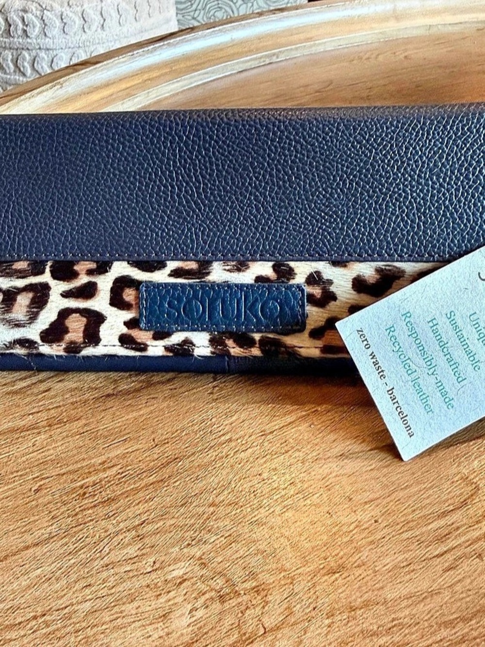 Soruka Carla Print Wallet Blue & Brown